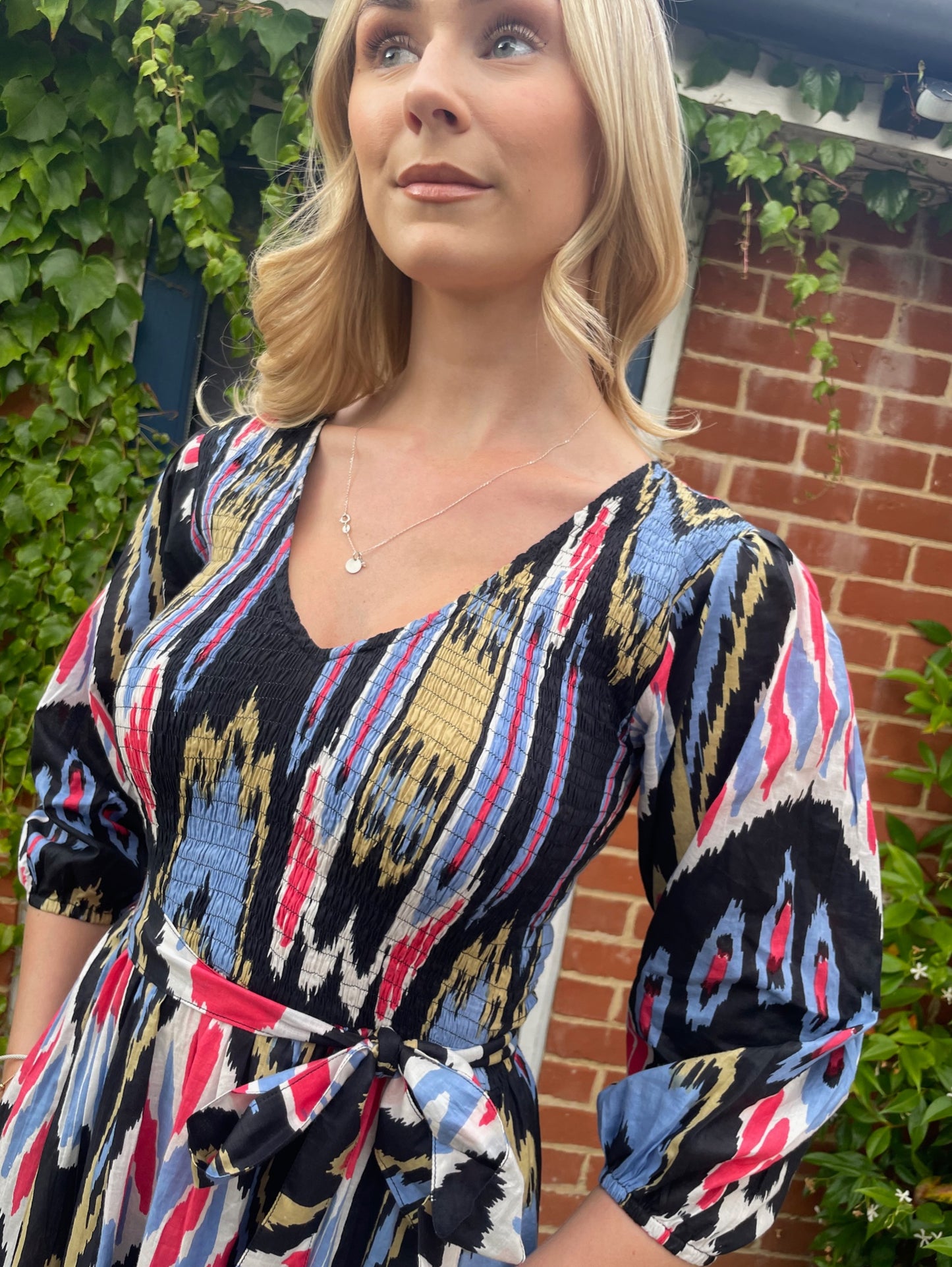 'GRACE' MIDNIGHT IKAT (MIDI)