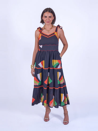 'AMORE' DRESS IN JAPANESE FAN