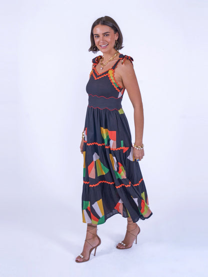 'AMORE' DRESS IN JAPANESE FAN