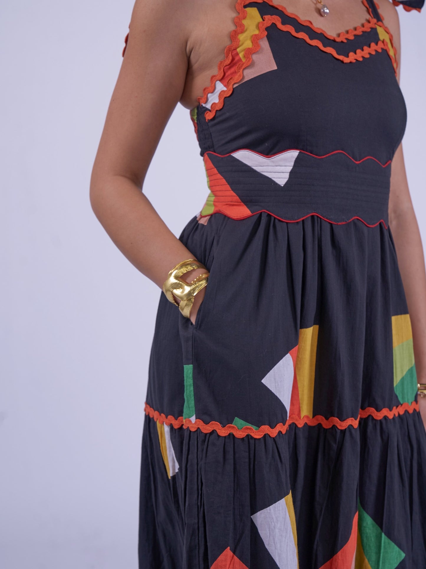 'AMORE' DRESS IN JAPANESE FAN