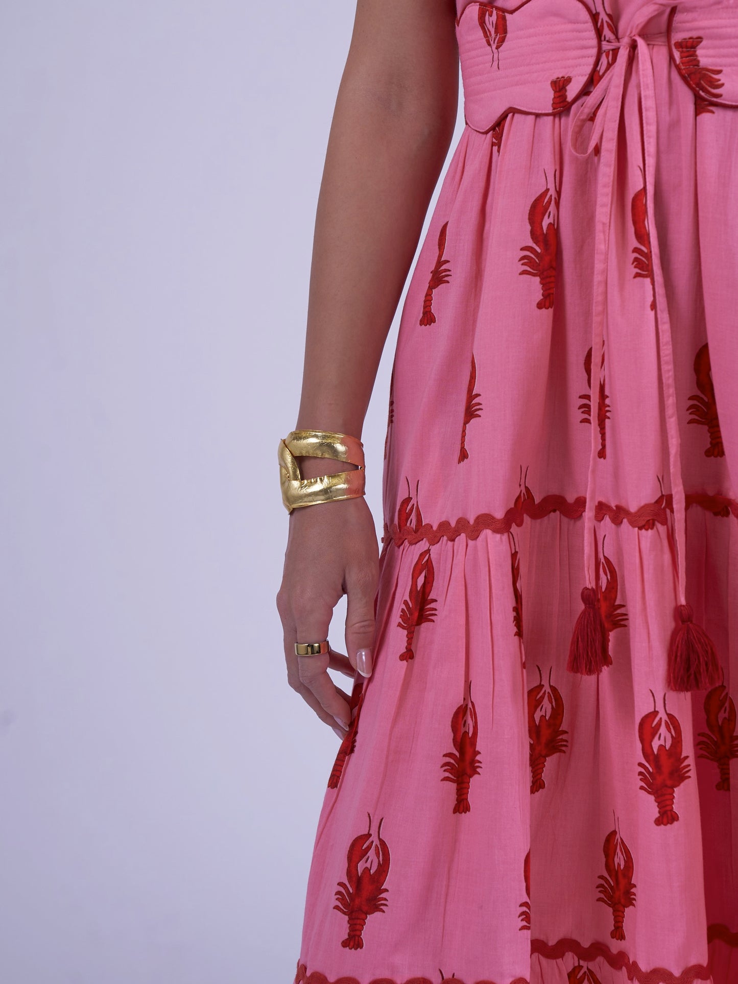 'AMORE' DRESS IN LONE LOBSTER