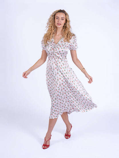 'BABINGTON' DRESS IN STRAWBERRIES & CREAM