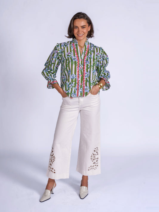 'BEO' BLOUSE IN APPLE BLOSSOM