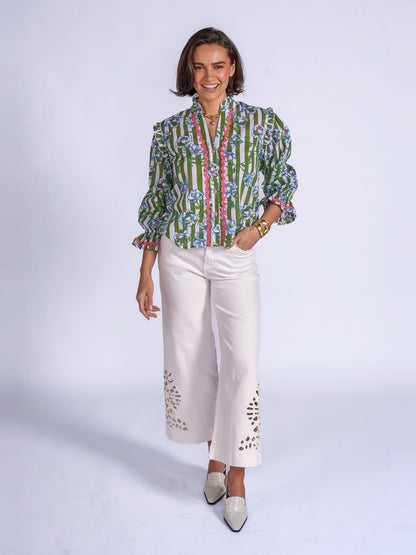 'BEO' BLOUSE IN APPLE BLOSSOM