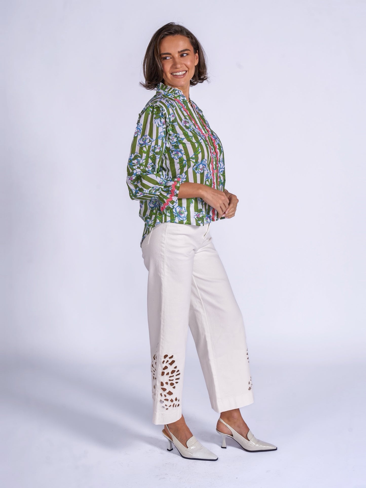 'BEO' BLOUSE IN APPLE BLOSSOM