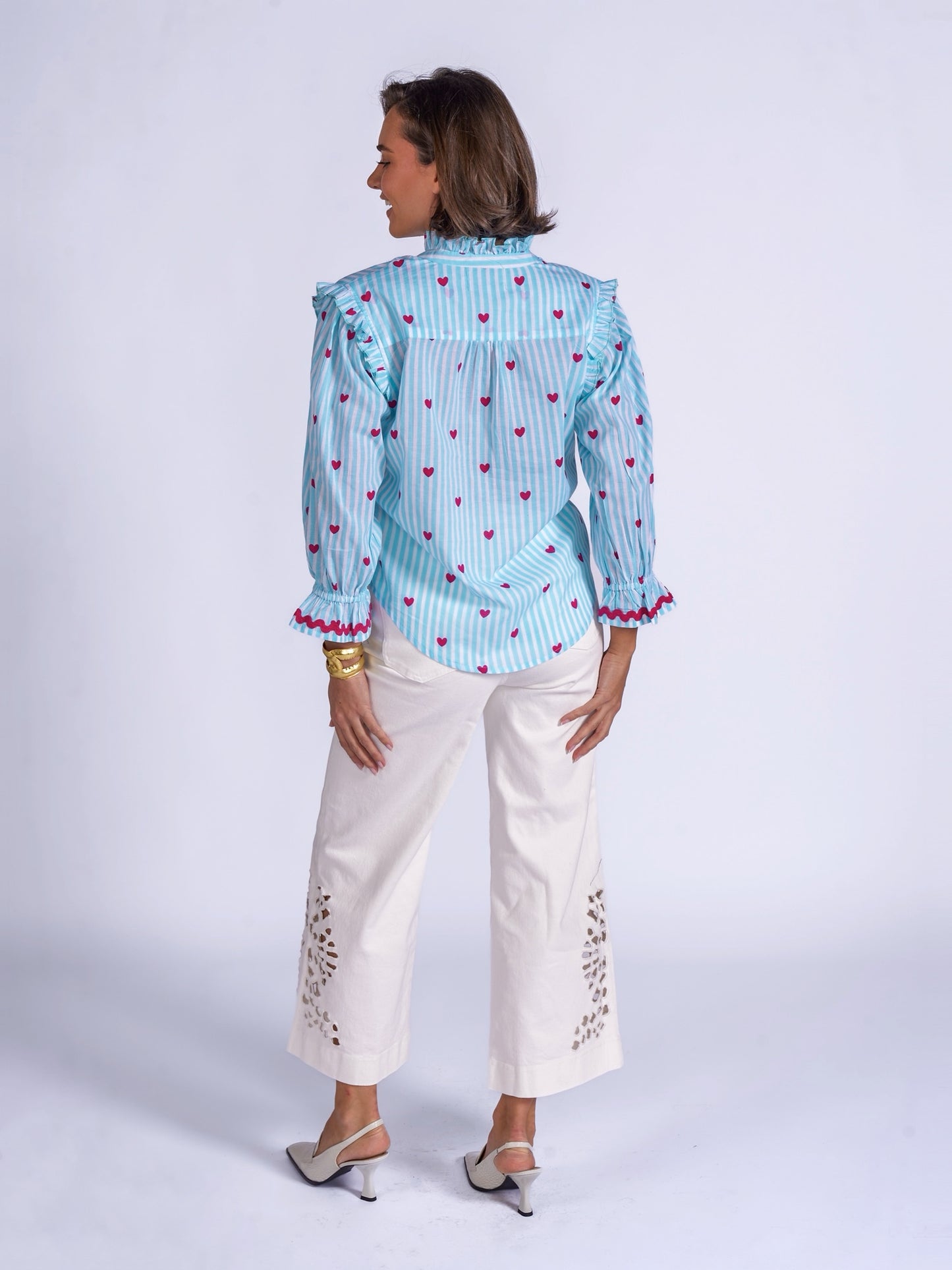 'BEO' BLOUSE IN PINK HEART