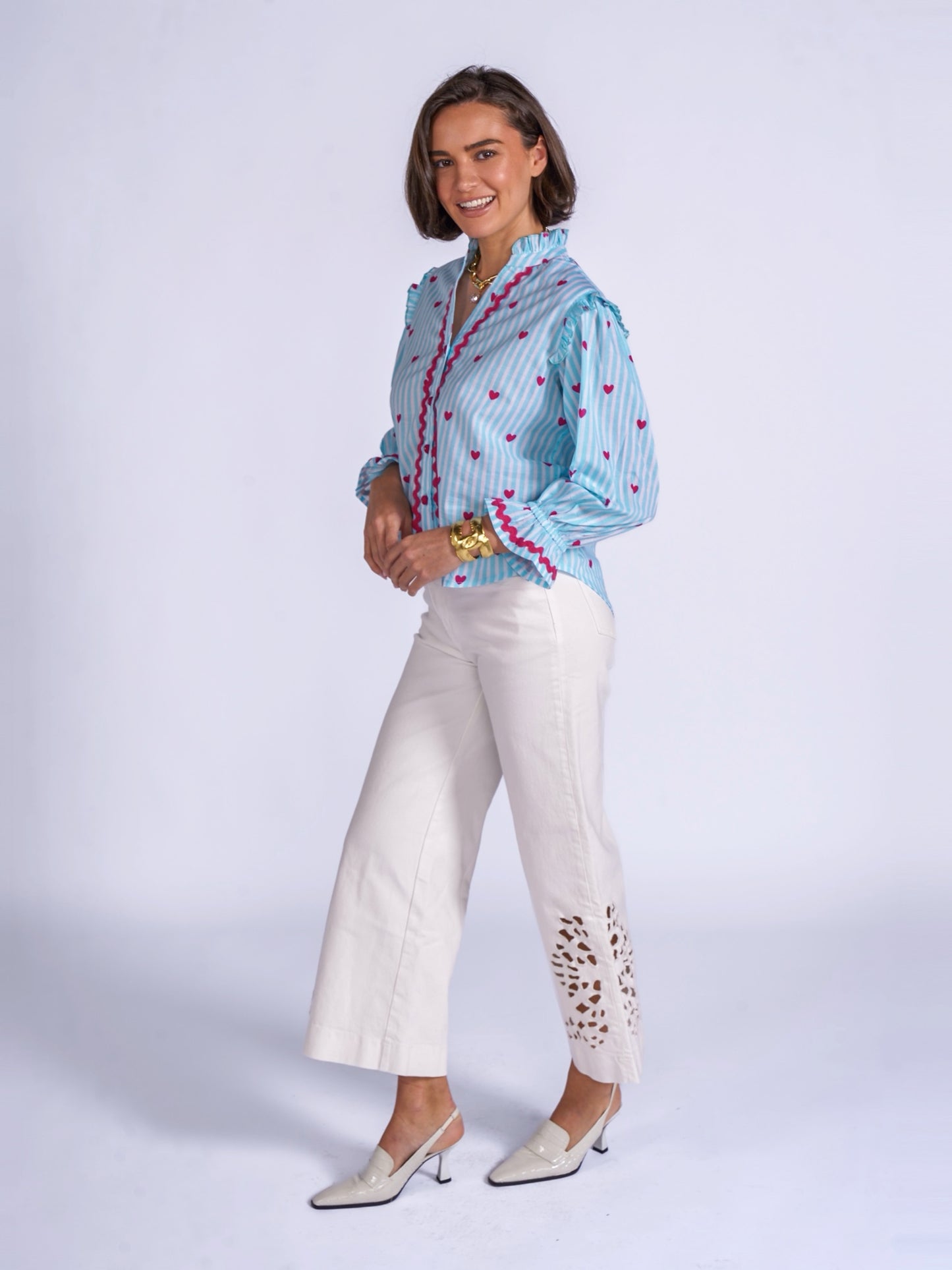 'BEO' BLOUSE IN PINK HEART