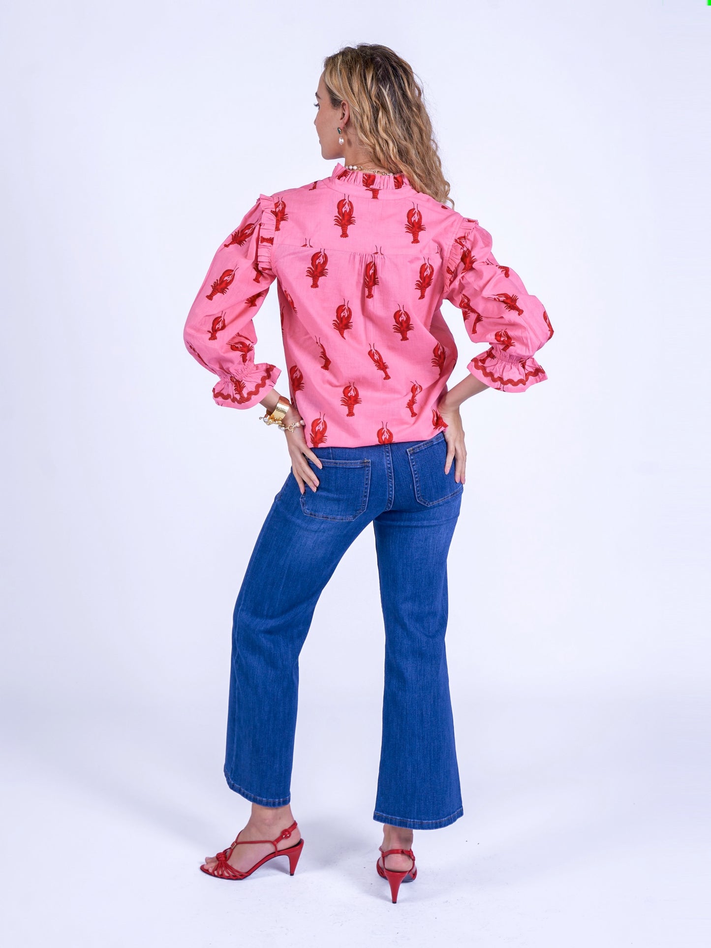 'BEO' BLOUSE IN LONE LOBSTER