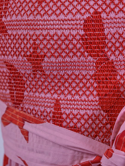 'BYRON' DRESS IN LOBSTER & STARFISH