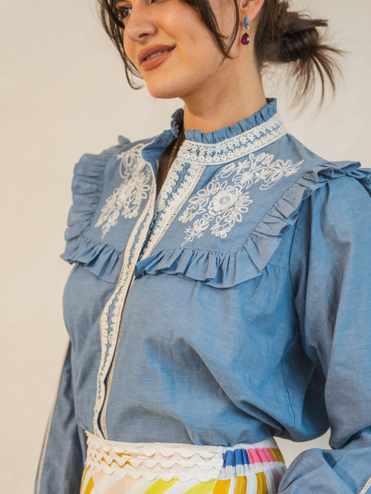 'DAKOTA' BLOUSE IN HOUSE OF BLUES