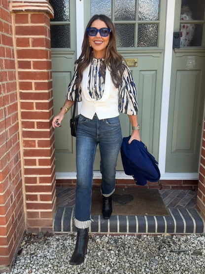 DAY & NIGHT' BLOUSE IN INDIGO