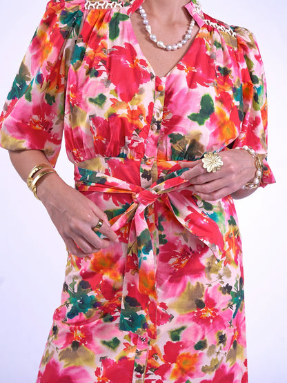 'FOLLOW YOUR HEART' DRESS IN SUMMER BOUQUET