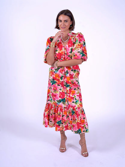 'FOLLOW YOUR HEART' DRESS IN SUMMER BOUQUET