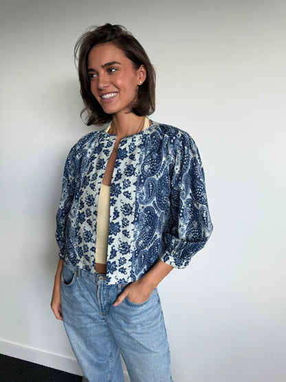 'MUSE' REVERSIBLE JACKET, INDIGO