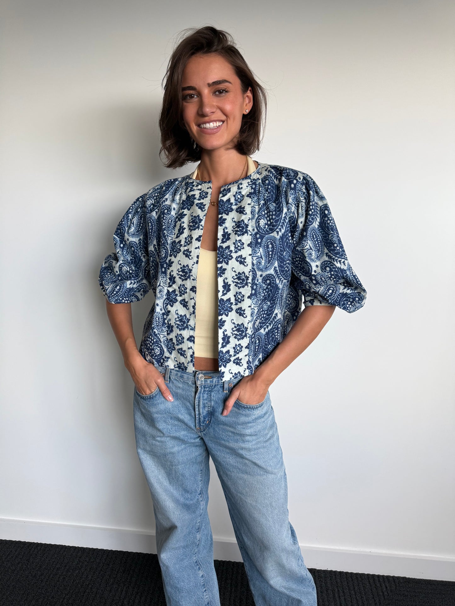 'MUSE' REVERSIBLE JACKET, INDIGO