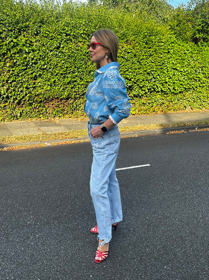 'SANI' BLOUSE IN BLUE