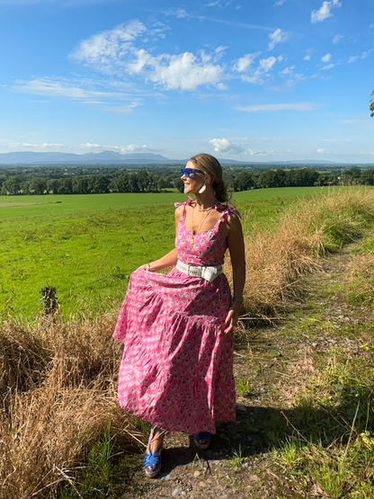 ‘AMORE’ SUNDRESS IN BUBBLEGUM