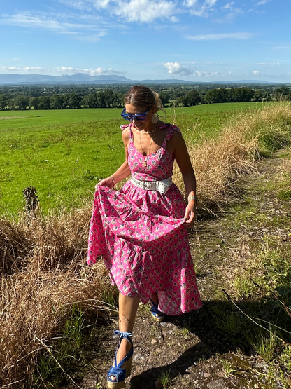 ‘AMORE’ SUNDRESS IN BUBBLEGUM