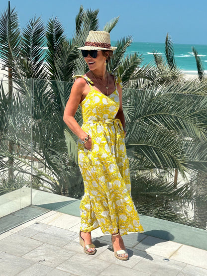 ‘AMORE’ SUNDRESS IN SUNSHINE YELLOW