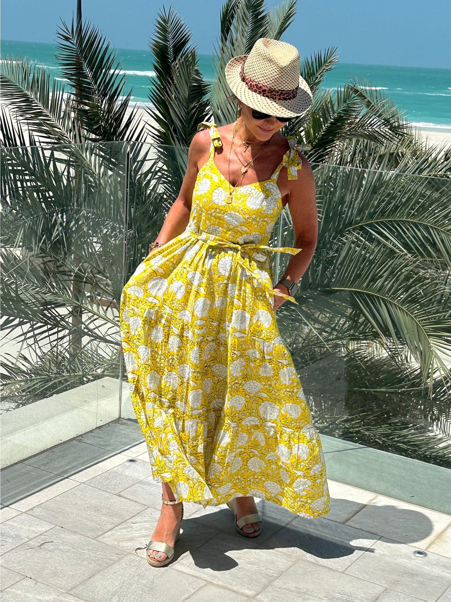 ‘AMORE’ SUNDRESS IN SUNSHINE YELLOW