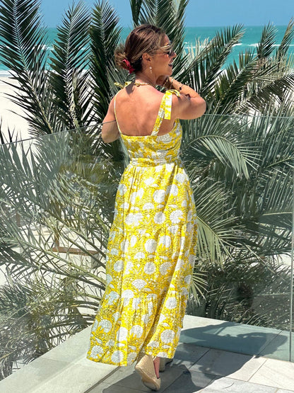 ‘AMORE’ SUNDRESS IN SUNSHINE YELLOW