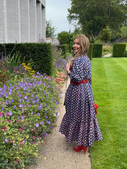 ‘ROISIN’ DRESS RED DAISY (LINED)