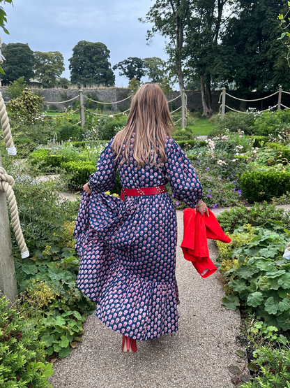 ‘ROISIN’ DRESS RED DAISY (LINED)