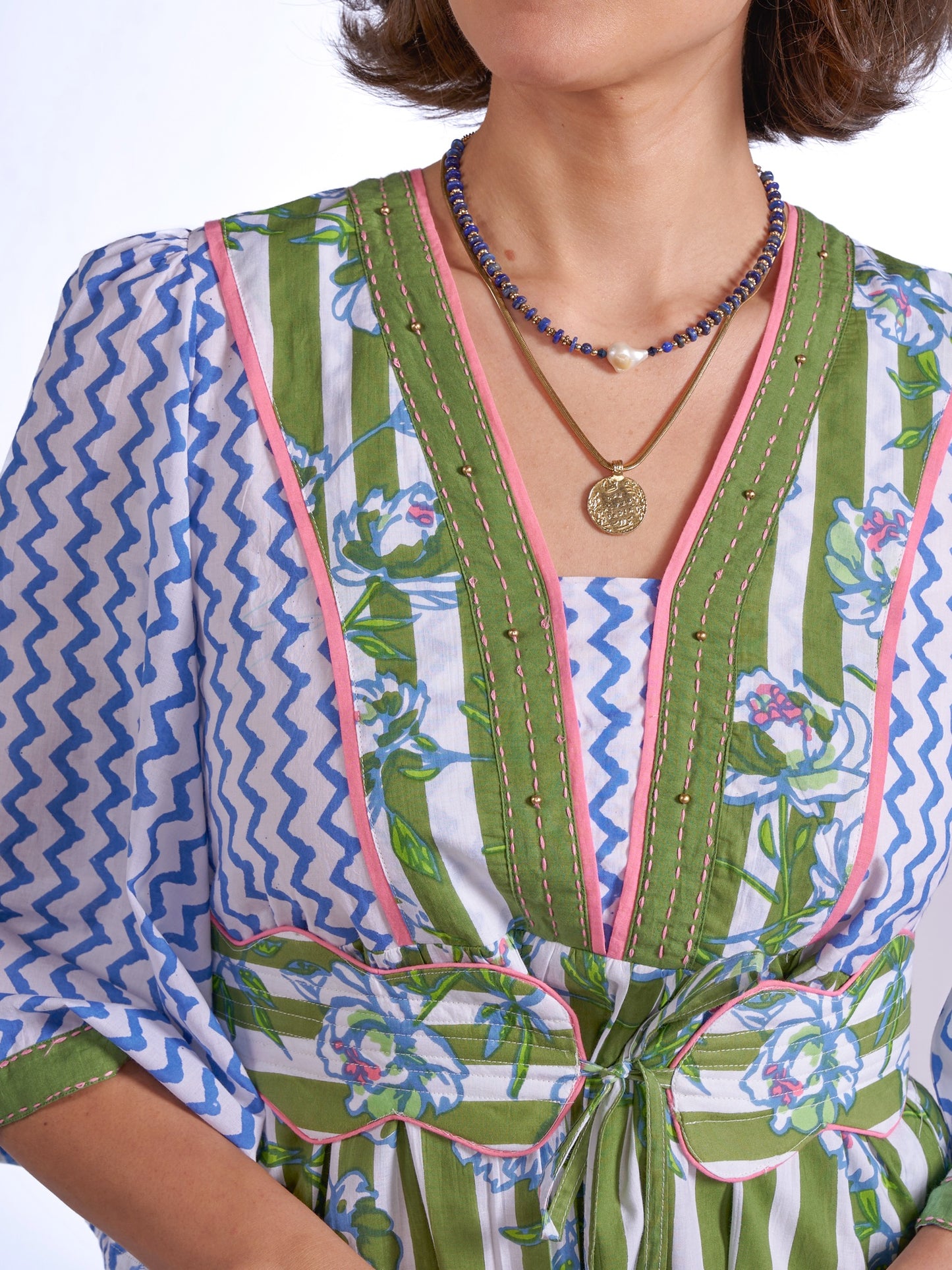 'IVY' DRESS IN APPLE BLOSSOM