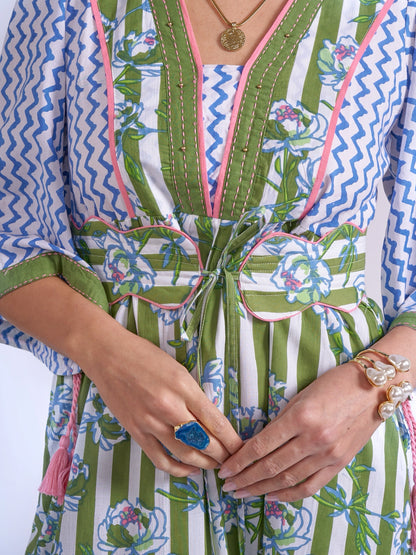 'IVY' DRESS IN APPLE BLOSSOM