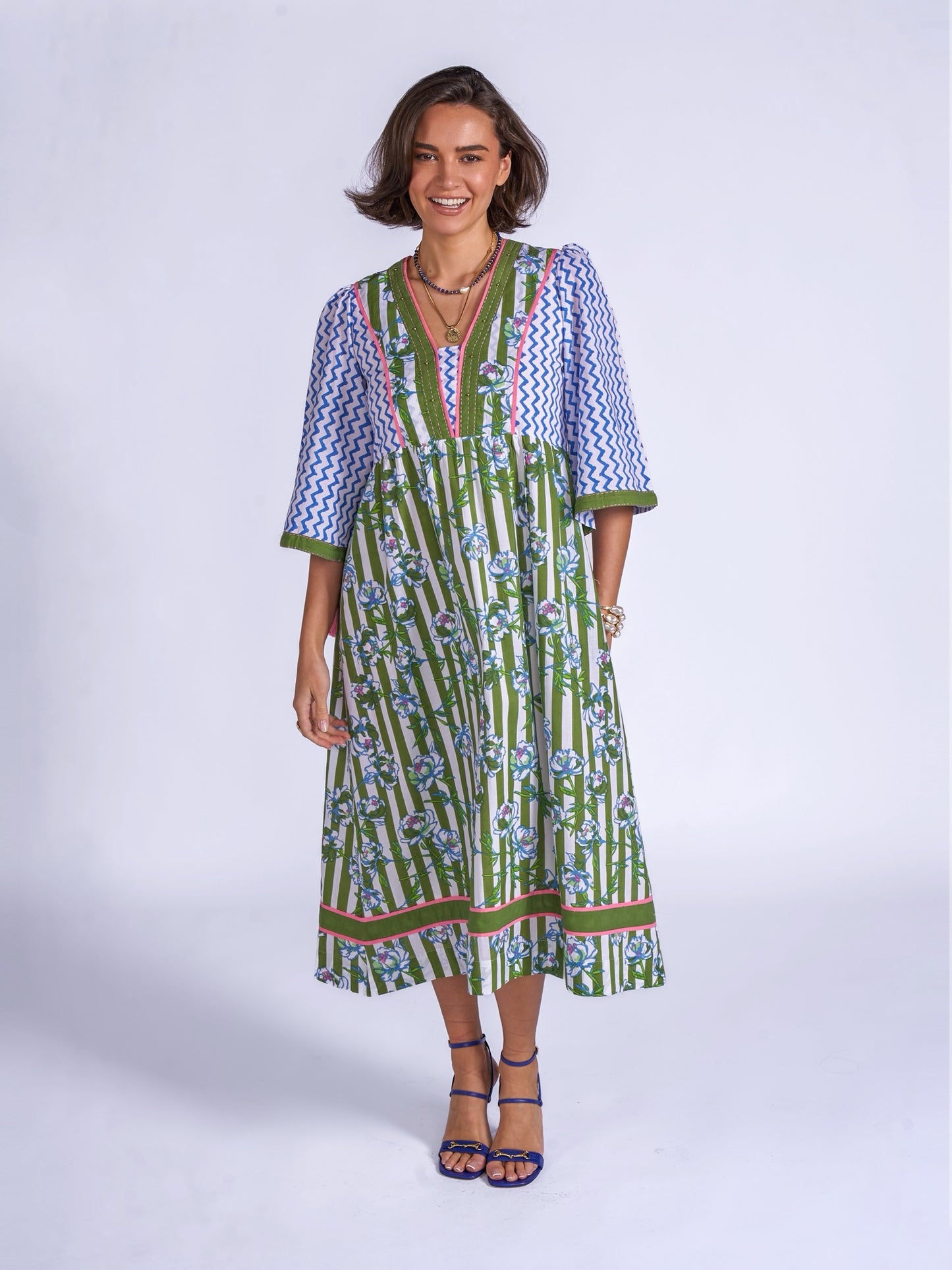 'IVY' DRESS IN APPLE BLOSSOM