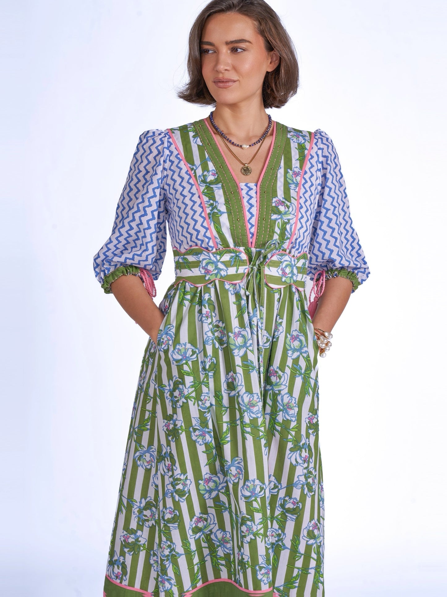 'IVY' DRESS IN APPLE BLOSSOM