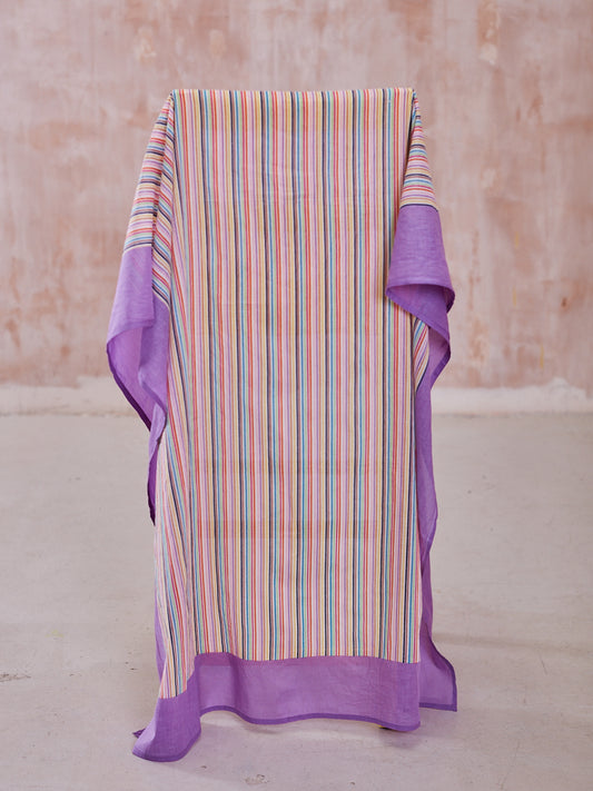 PAREO IN LILAC MULTI STRIPE