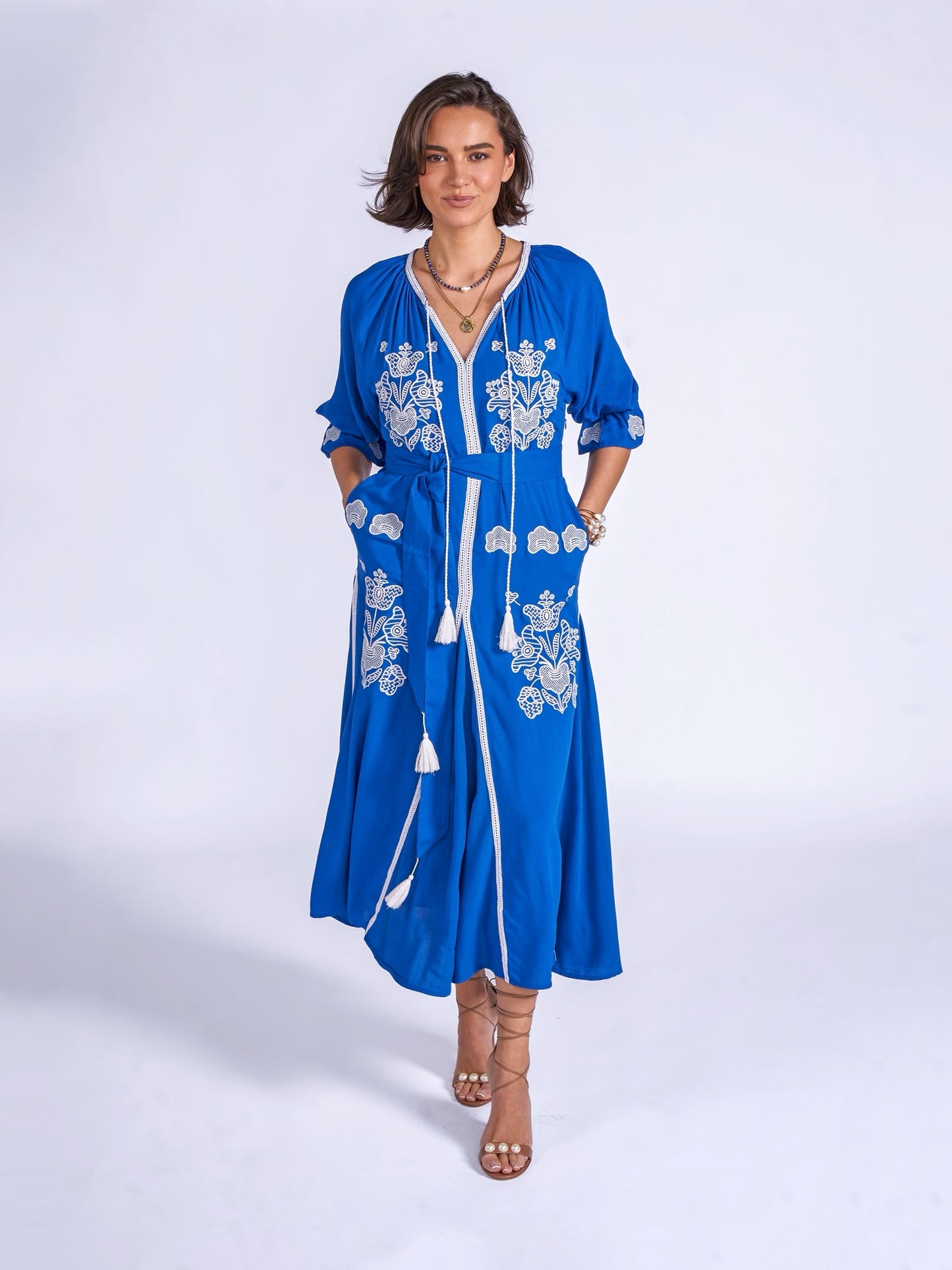 'LYRA' DRESS IN ROYAL BLUE'