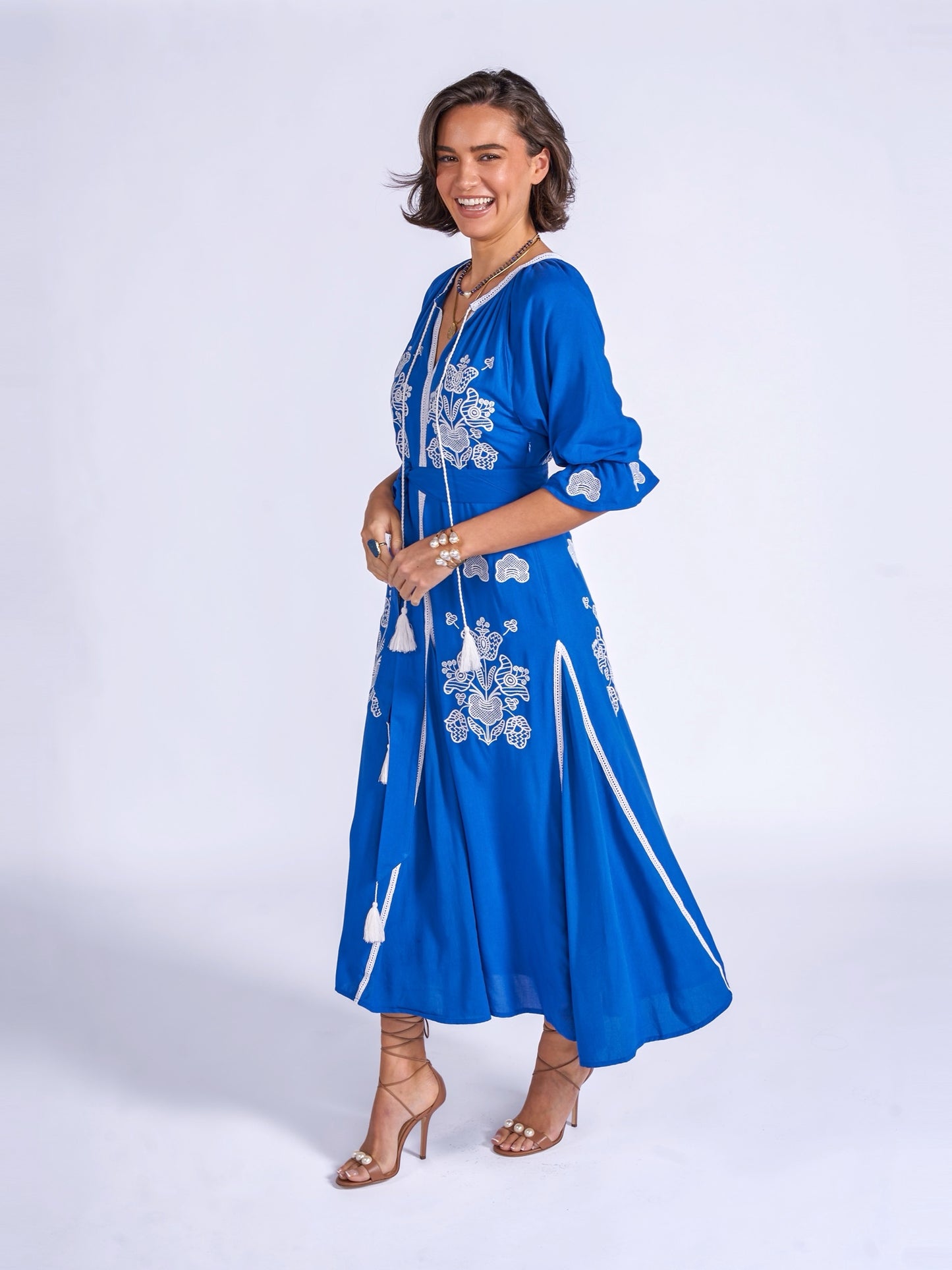 'LYRA' DRESS IN ROYAL BLUE'