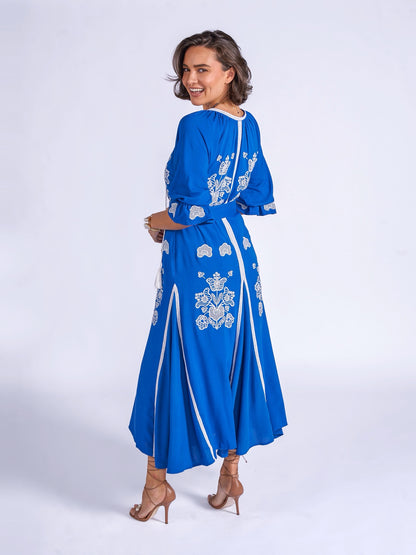 'LYRA' DRESS IN ROYAL BLUE'