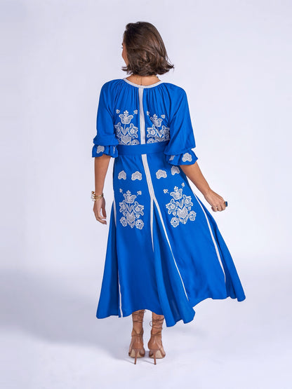 'LYRA' DRESS IN ROYAL BLUE'