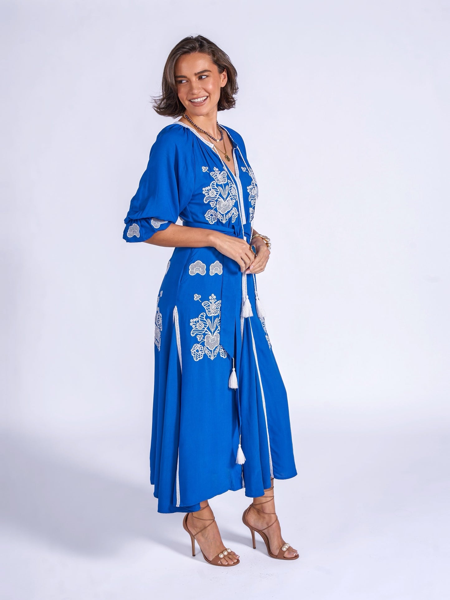 'LYRA' DRESS IN ROYAL BLUE'