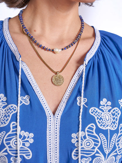 'LYRA' DRESS IN ROYAL BLUE'