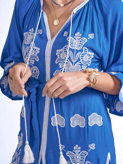 'LYRA' DRESS IN ROYAL BLUE'