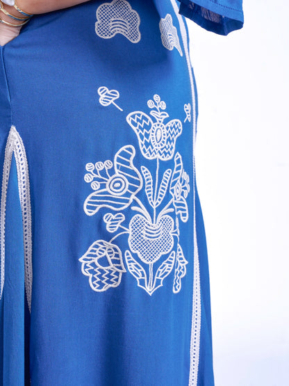 'LYRA' DRESS IN ROYAL BLUE'