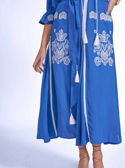 'LYRA' DRESS IN ROYAL BLUE'