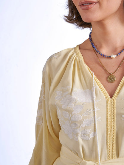 'LYRA' DRESS IN LEMON