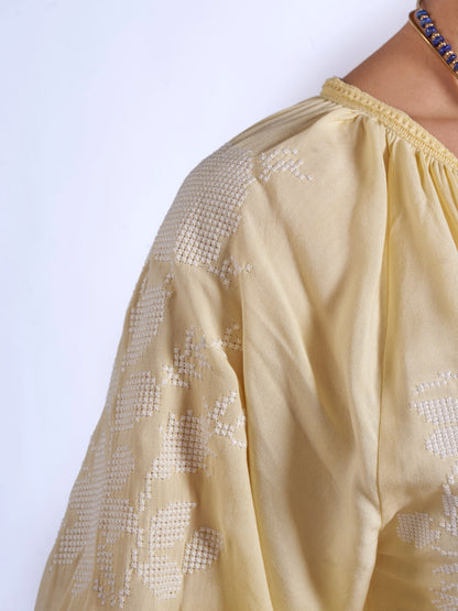 'LYRA' DRESS IN LEMON