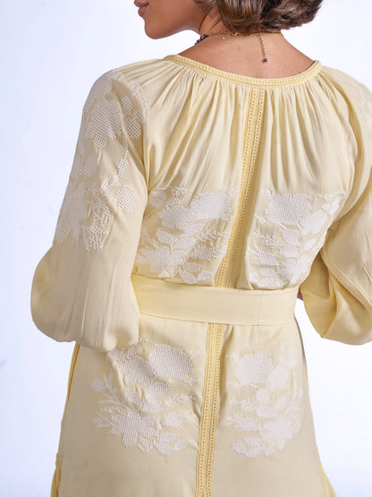 'LYRA' DRESS IN LEMON