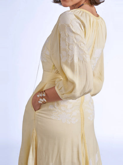 'LYRA' DRESS IN LEMON