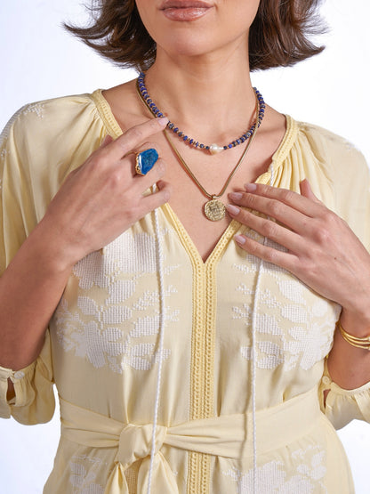 'LYRA' DRESS IN LEMON