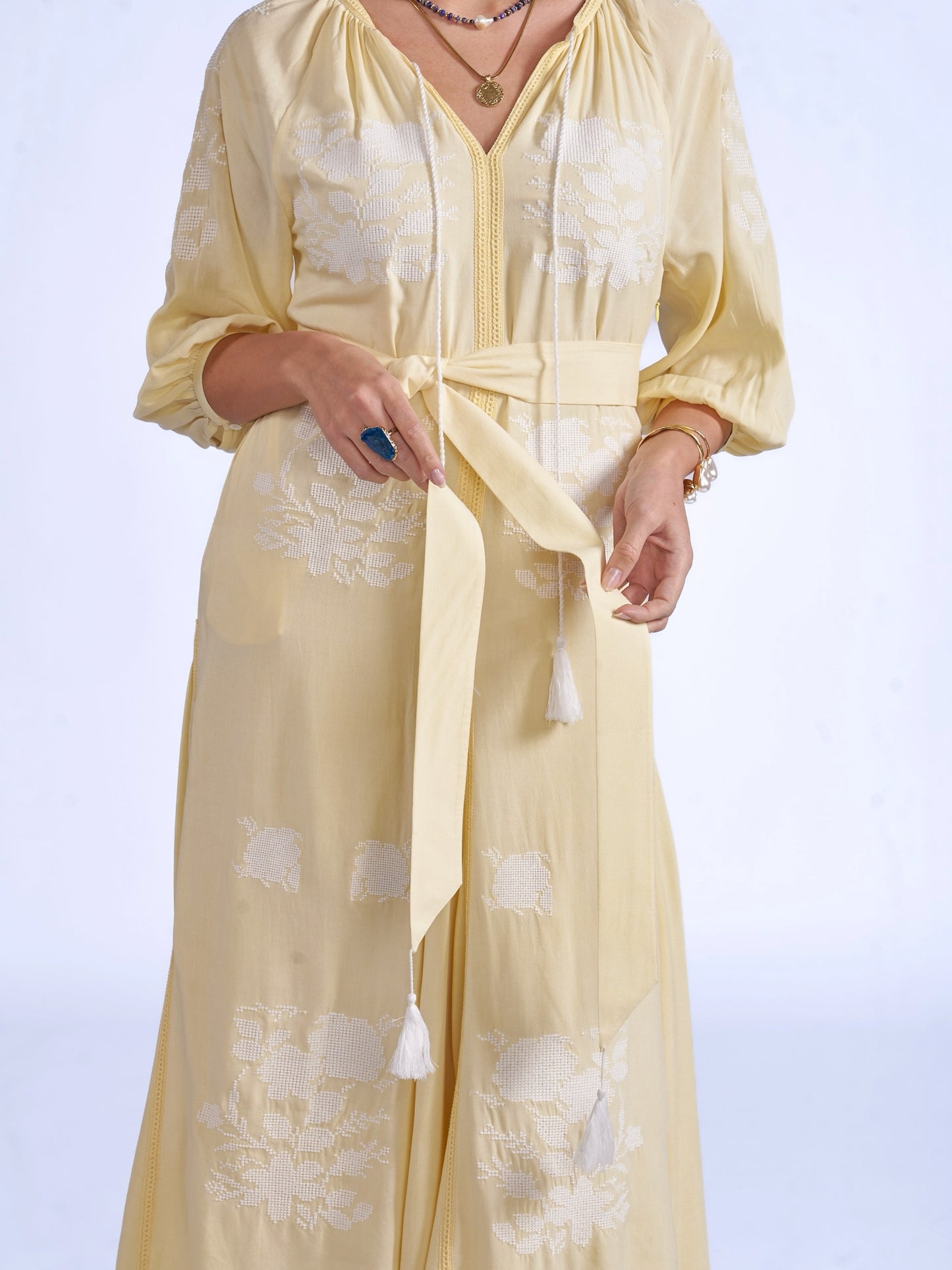 'LYRA' DRESS IN LEMON