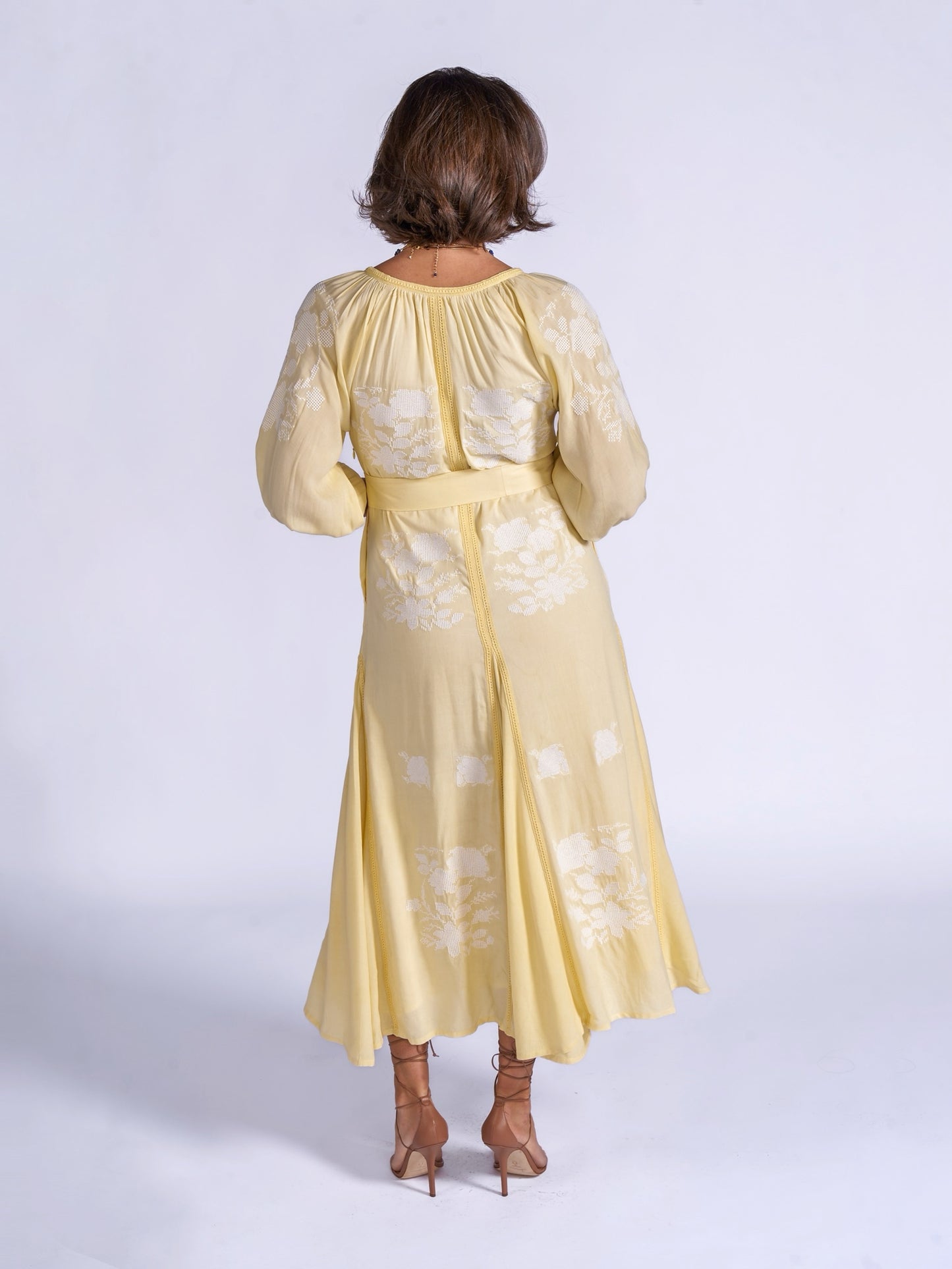 'LYRA' DRESS IN LEMON