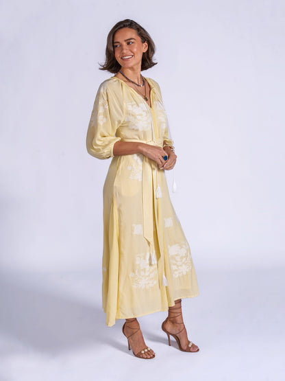 'LYRA' DRESS IN LEMON