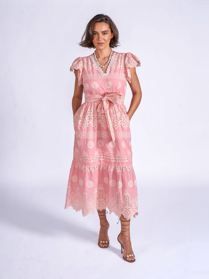 'MELBOURNE' DRESS IN STRAWBERRY